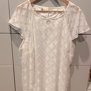 Never Worn! Monochrome Flutter Sleeves w/ Lining